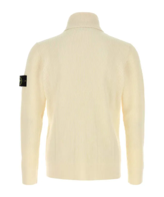 Logo Patch High Neck Sweater