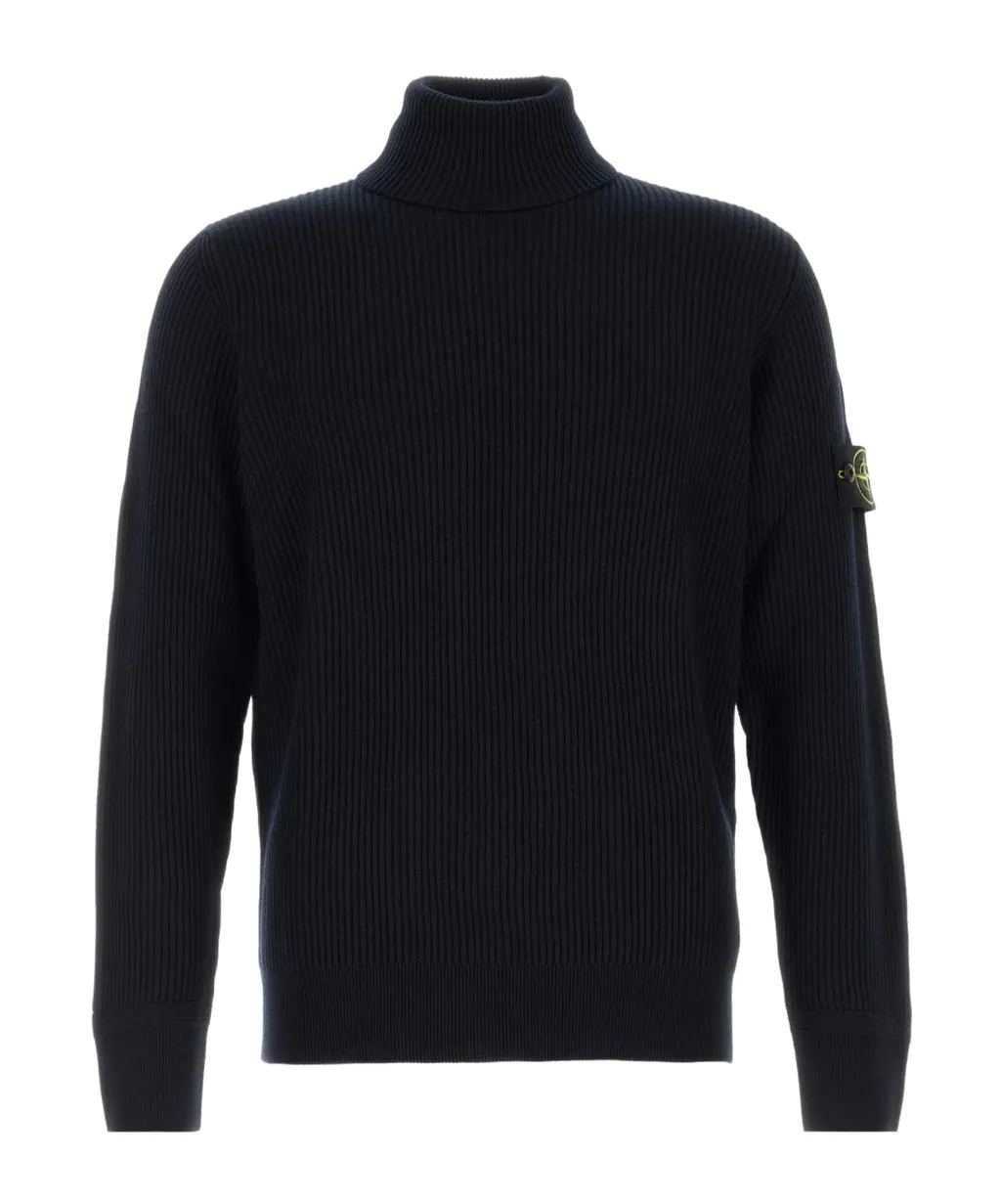 Logo Patch Turtleneck Jumper