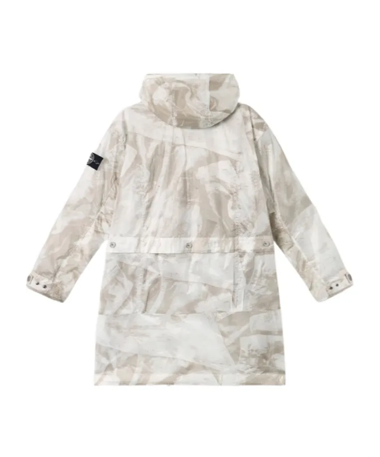 Camouflage Printed Hooded Coat