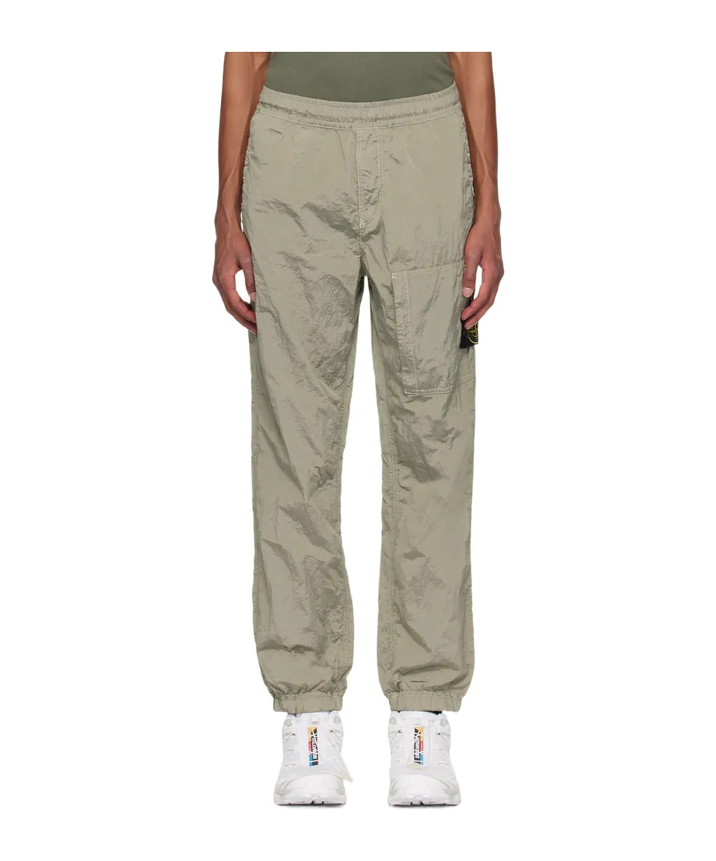 Logo Patch Straight Leg Trousers