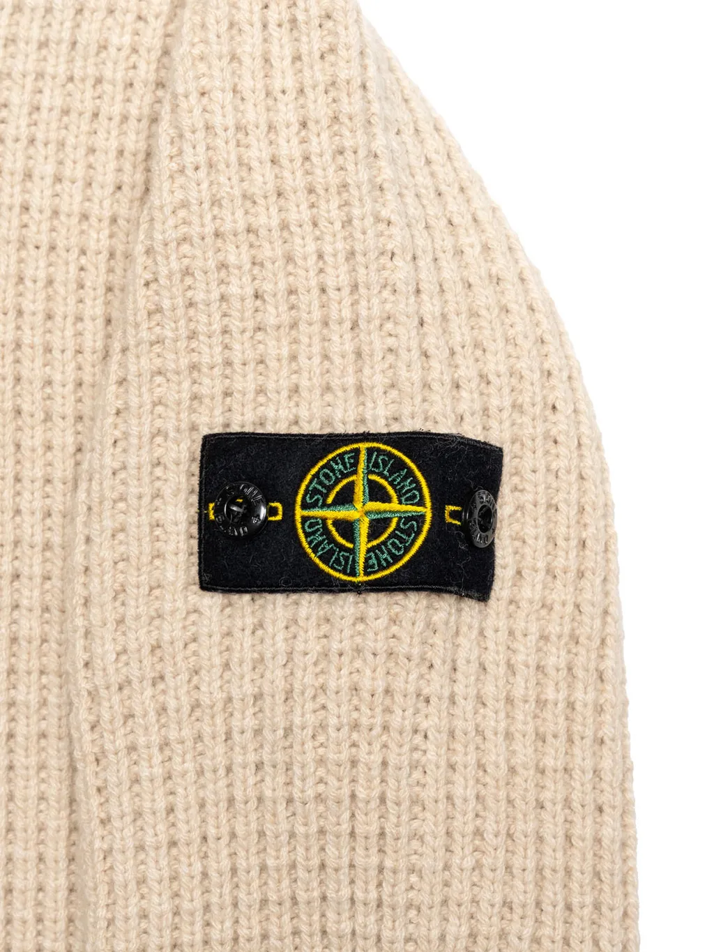 Compass-Badge Hooded Cardigan