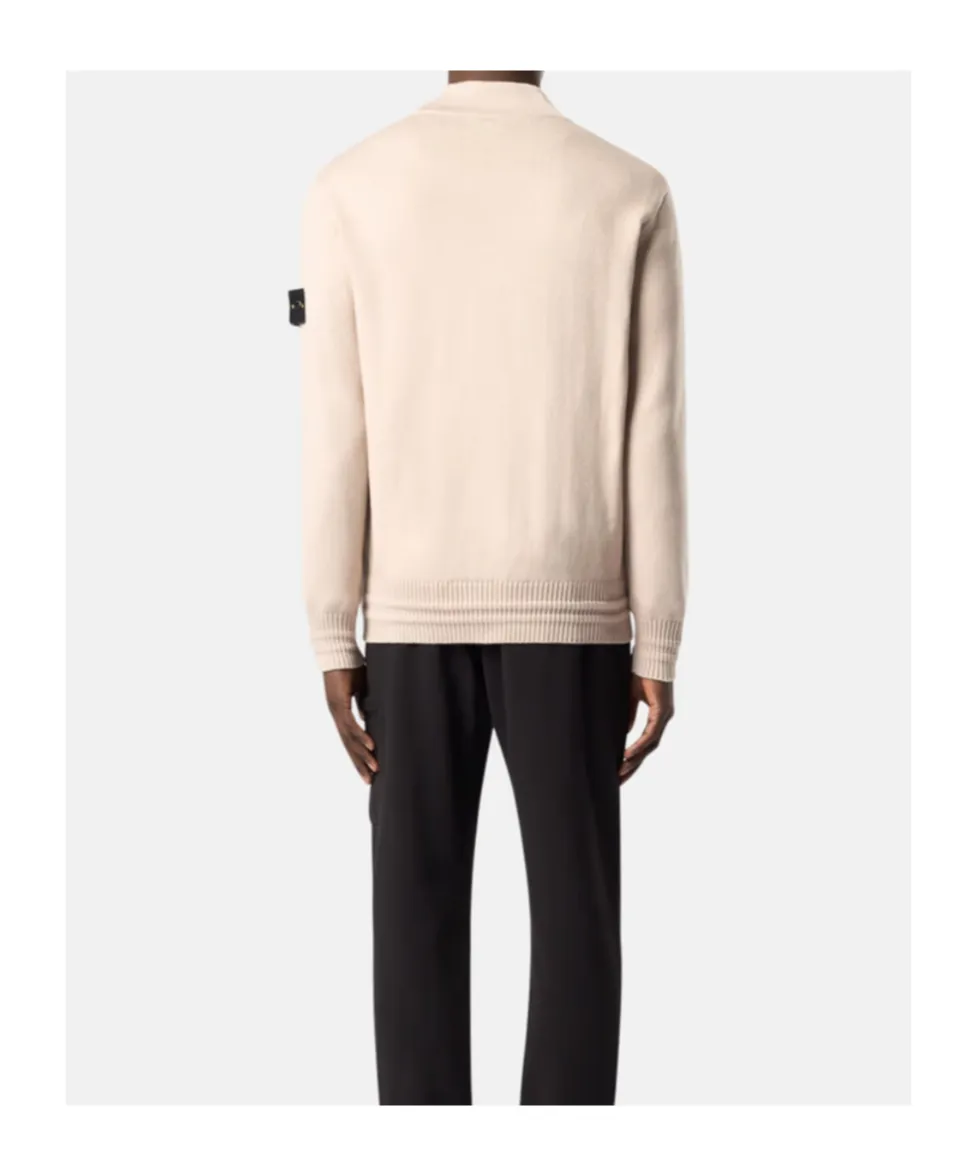 Logo Patch V-Neck Cardigan