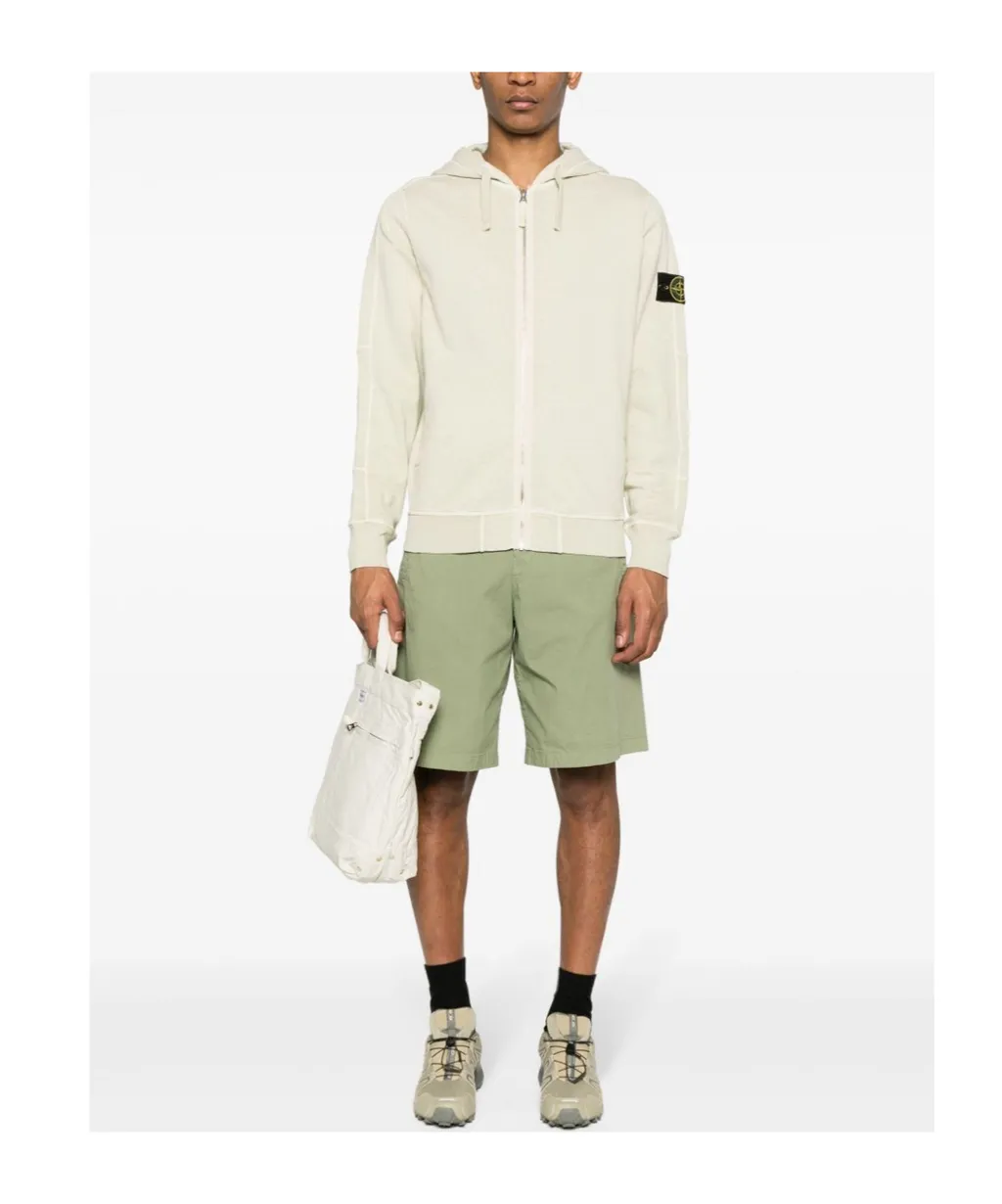Compass-Badge Cotton Hoodie