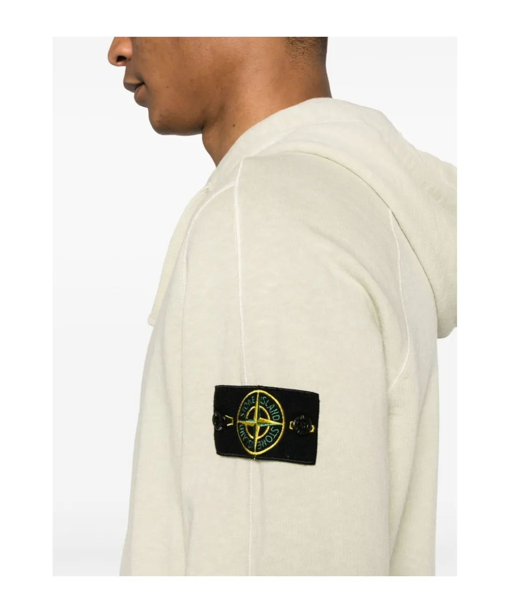 Compass-Badge Cotton Hoodie