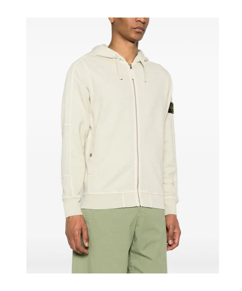 Compass-Badge Cotton Hoodie