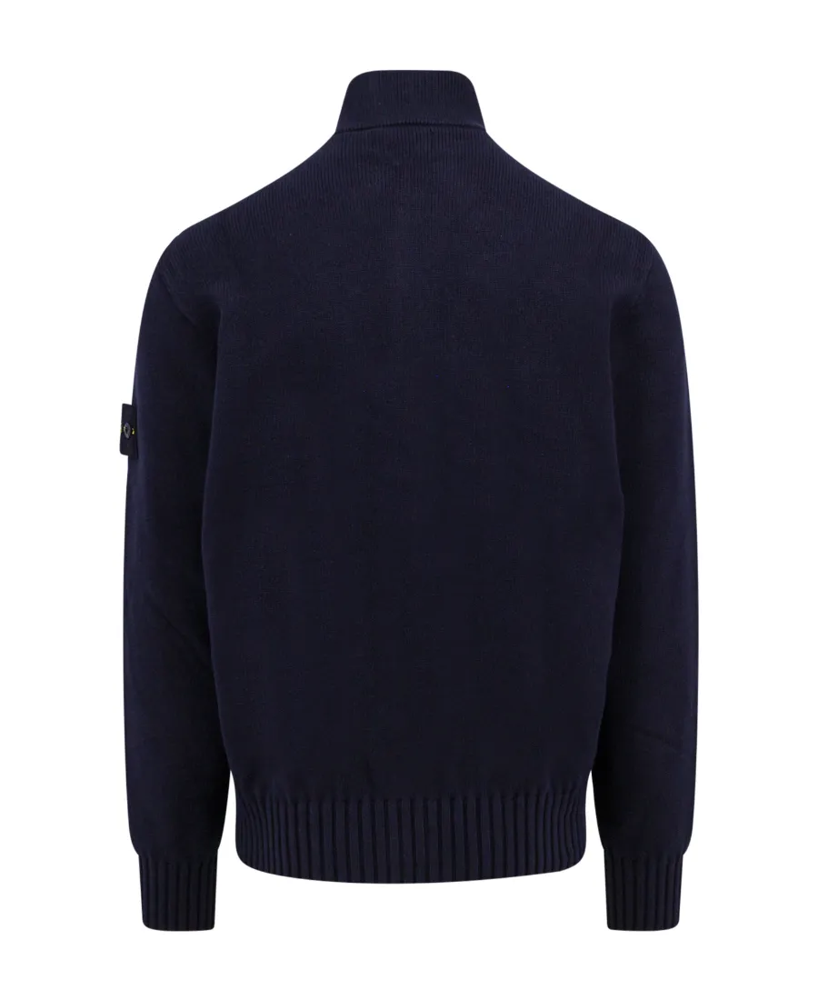 Compass Patch Button-Up Cardigan