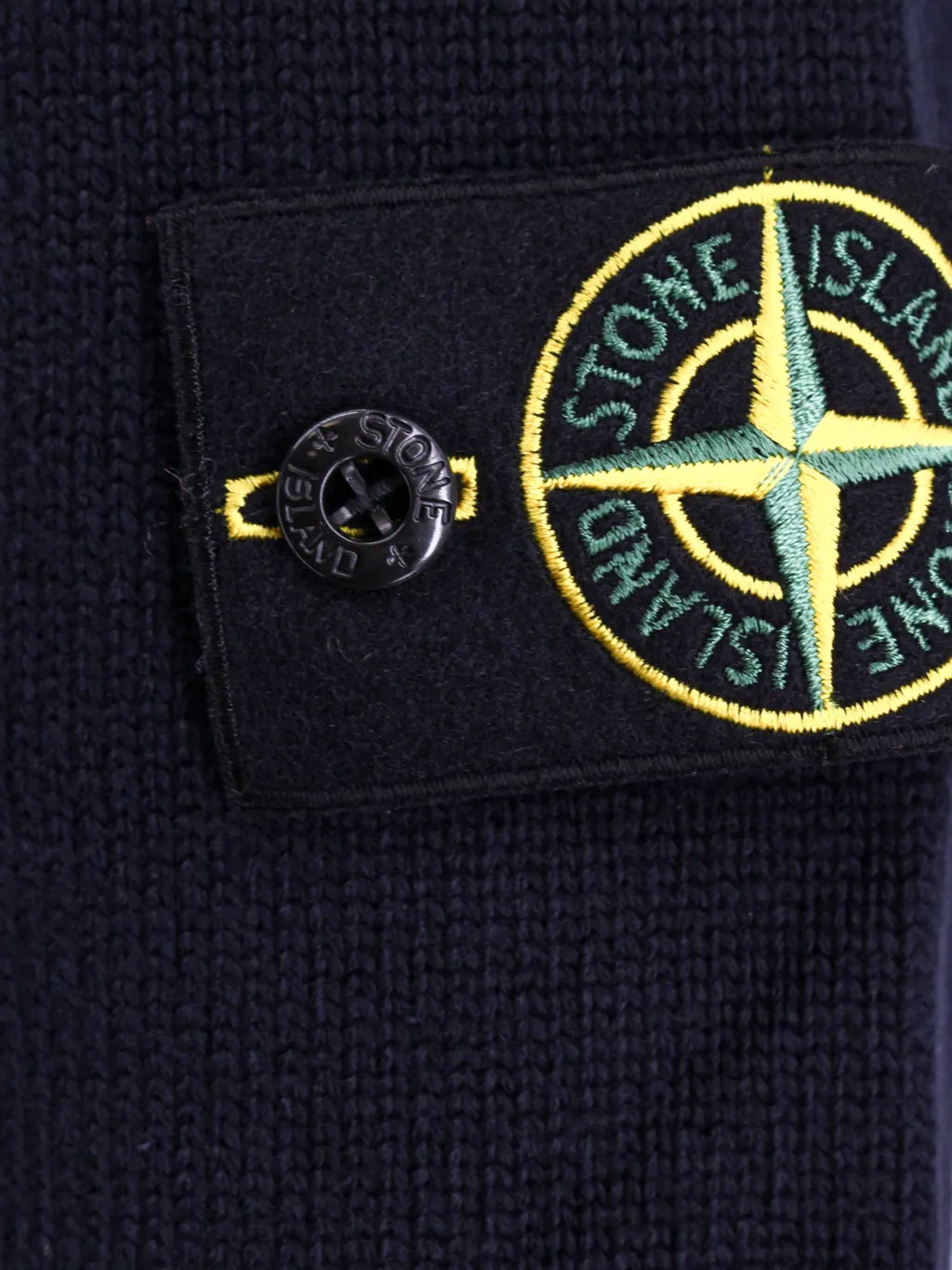 Compass Patch Button-Up Cardigan