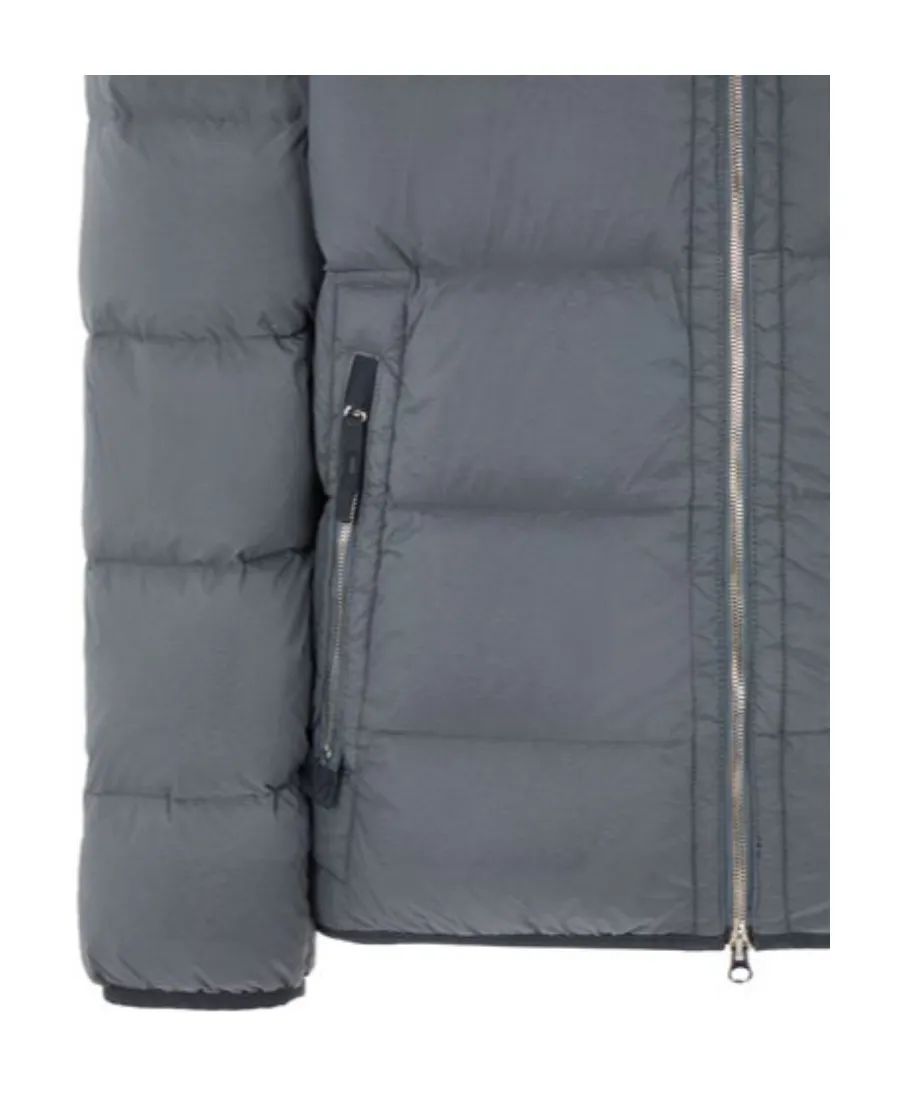 Compass-Patch Padded Down Jacket