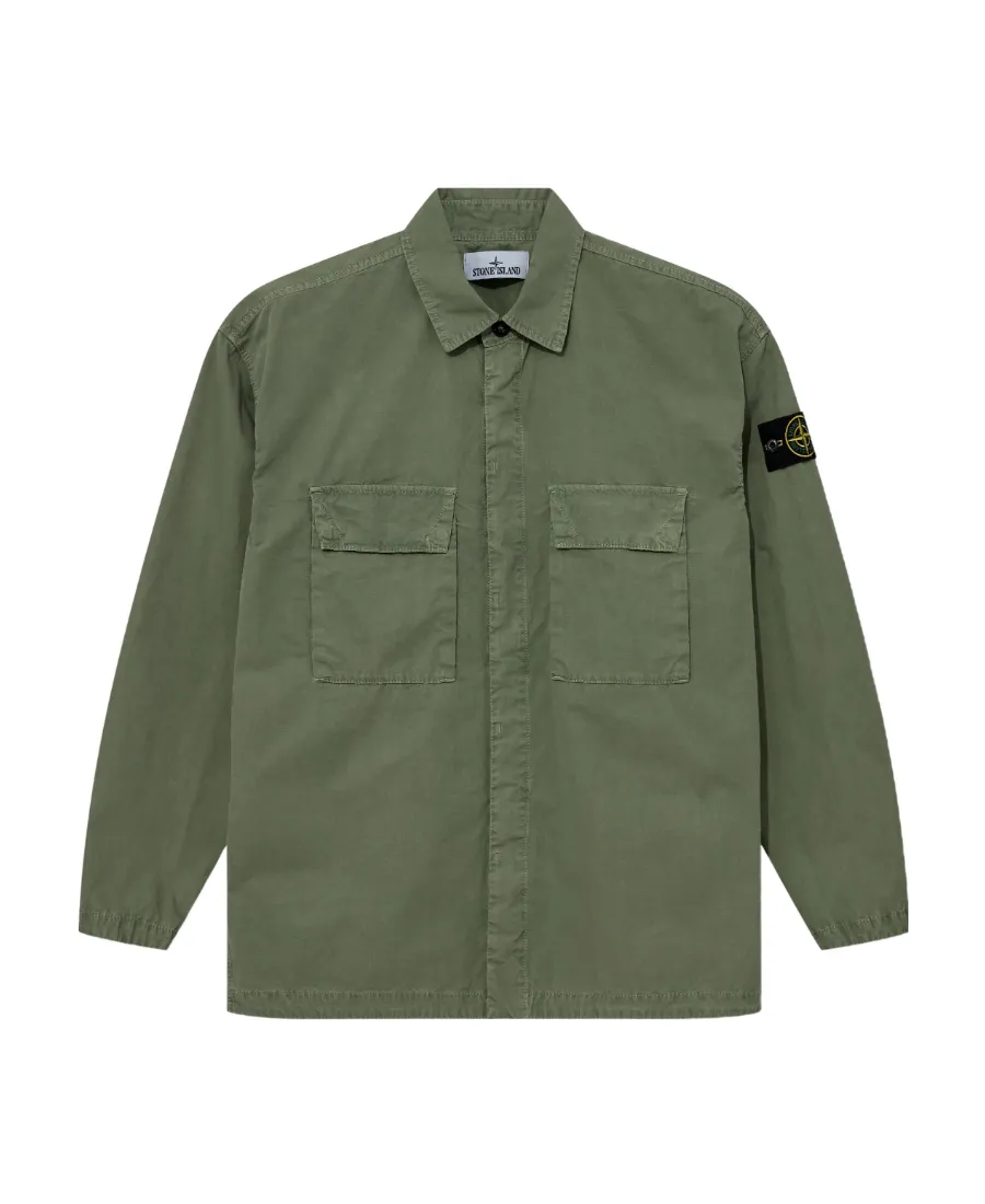 Logo-Patch Cotton Shirt