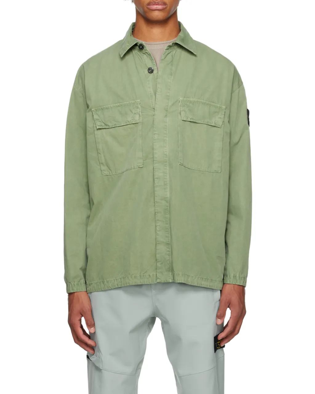 Logo-Patch Cotton Shirt