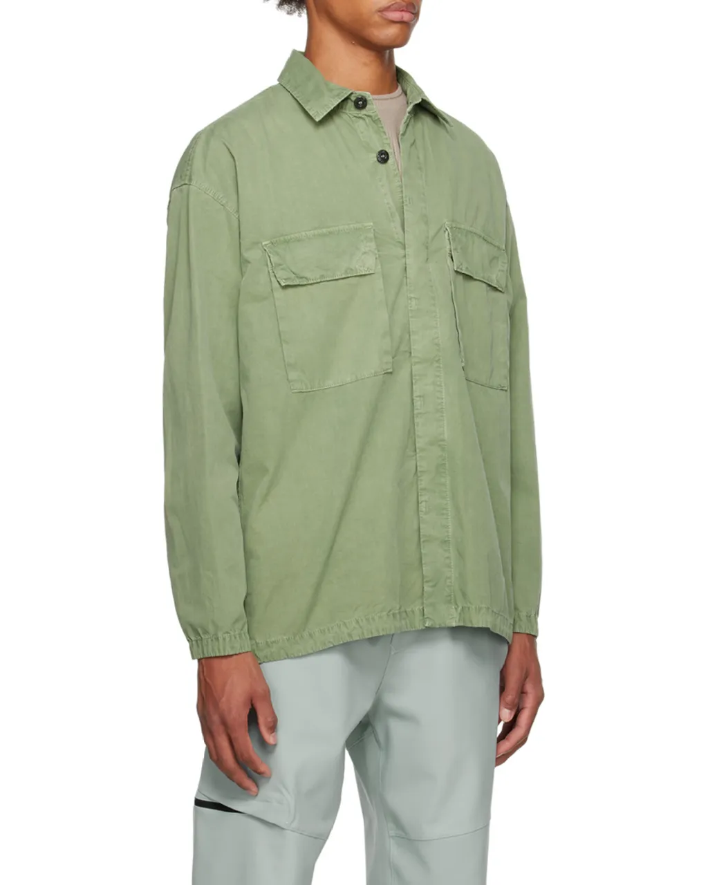 Logo-Patch Cotton Shirt