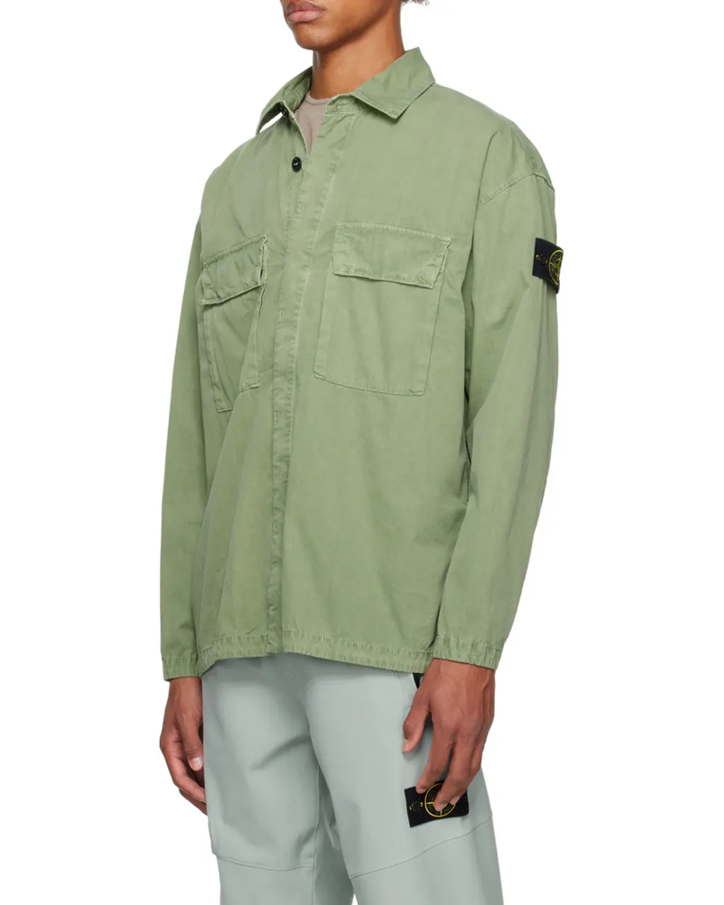 Logo-Patch Cotton Shirt