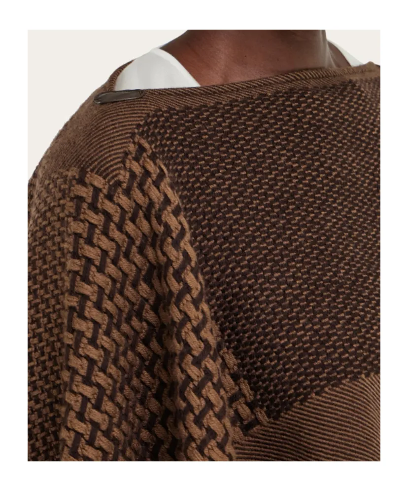 Jacquard Cape