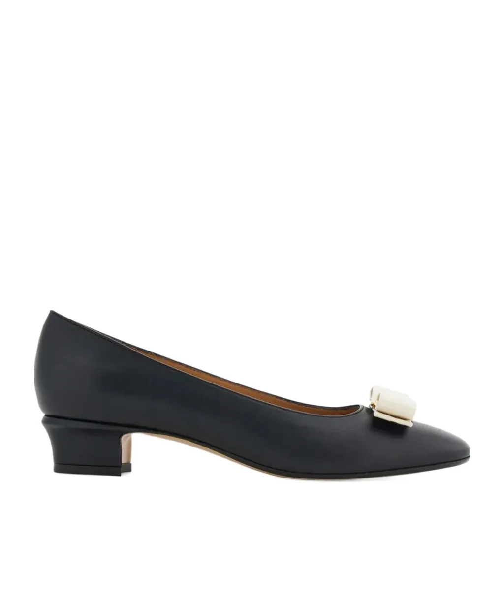 Vara Bow Block Heel Pump