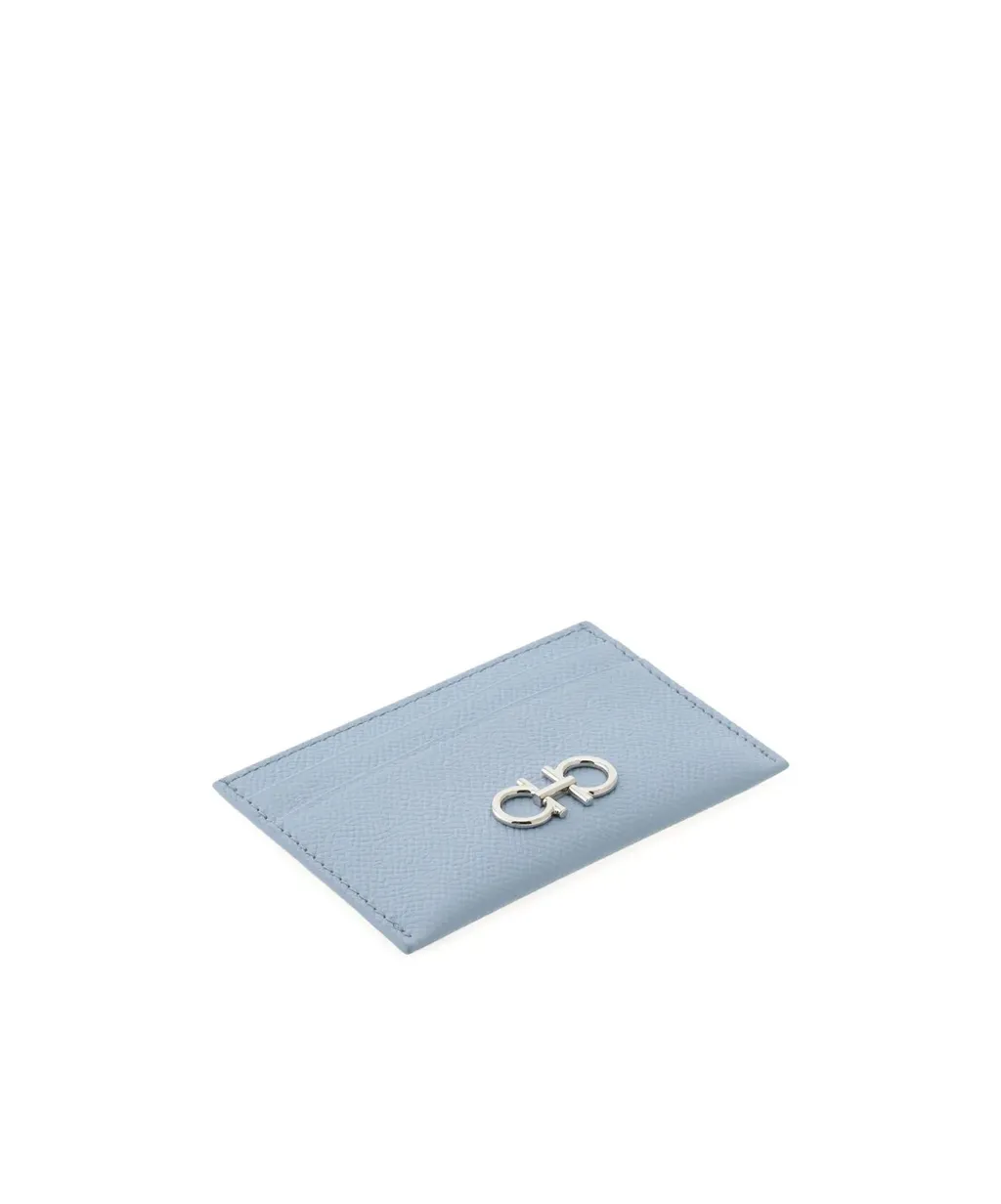 Gancini Leather Card Holder