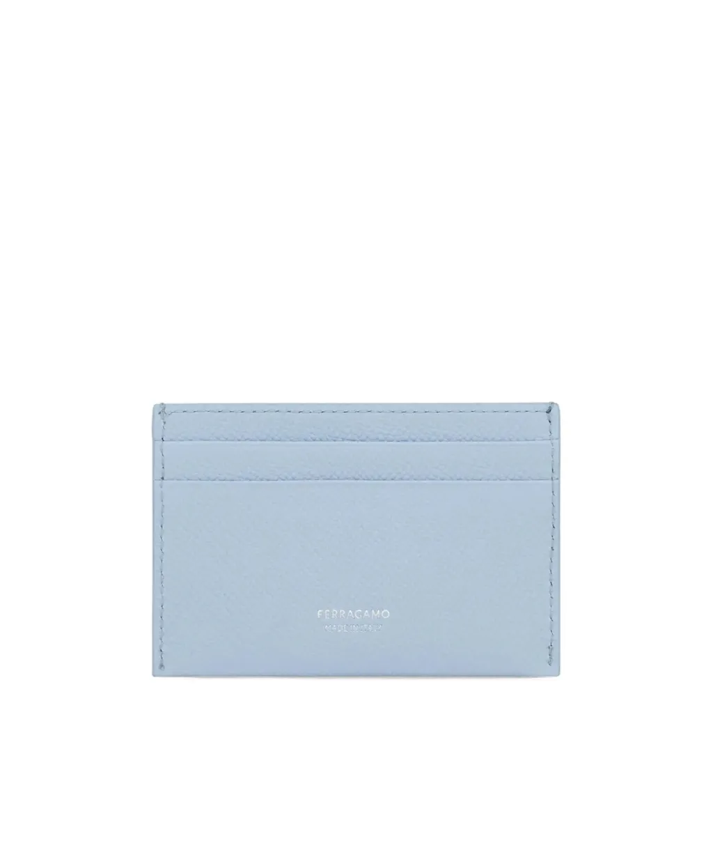 Gancini Leather Card Holder