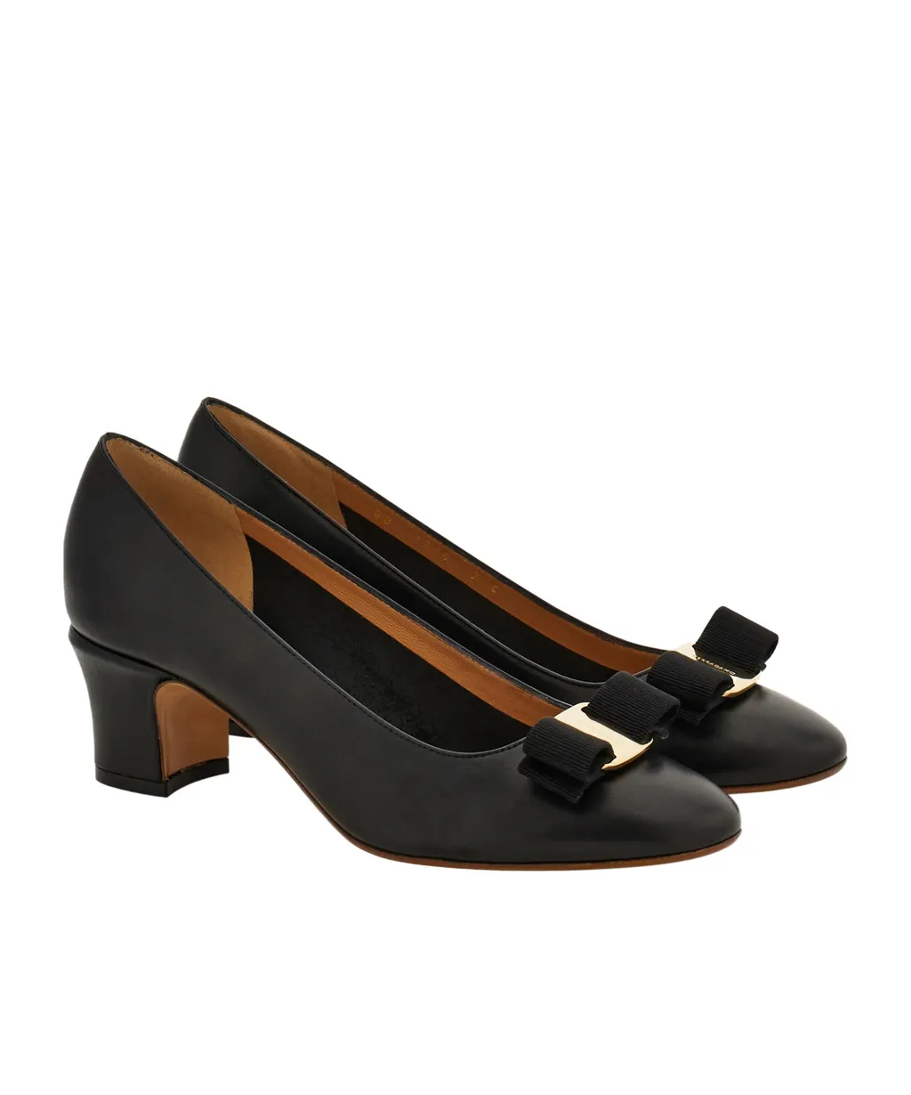 Vara Bow Block Heel Pump