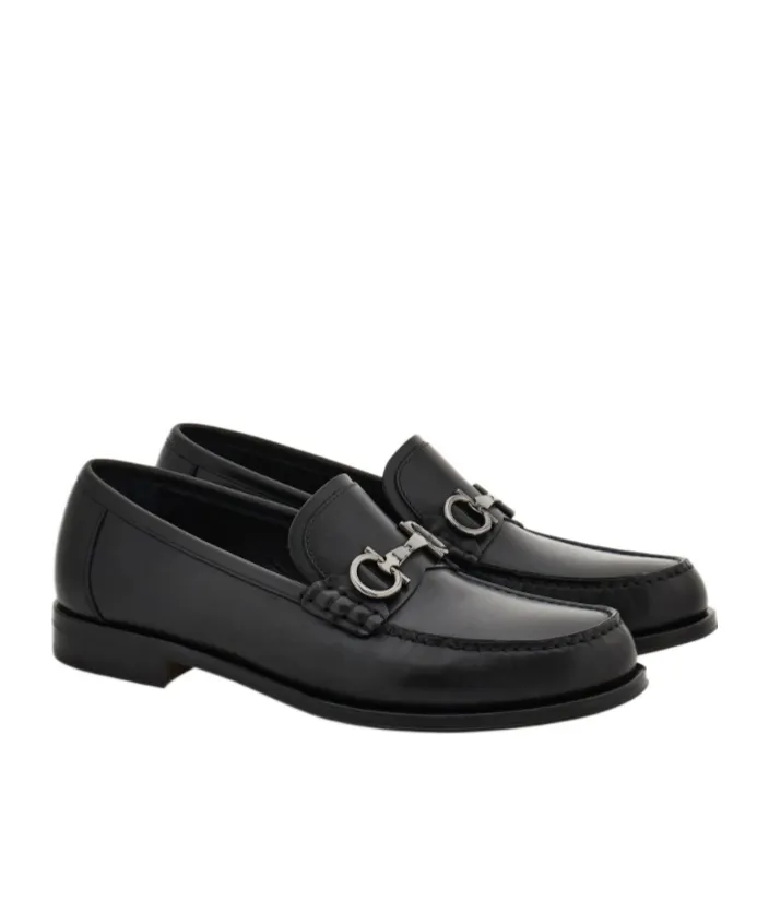 Gancini Buckle Slip-On Loafers