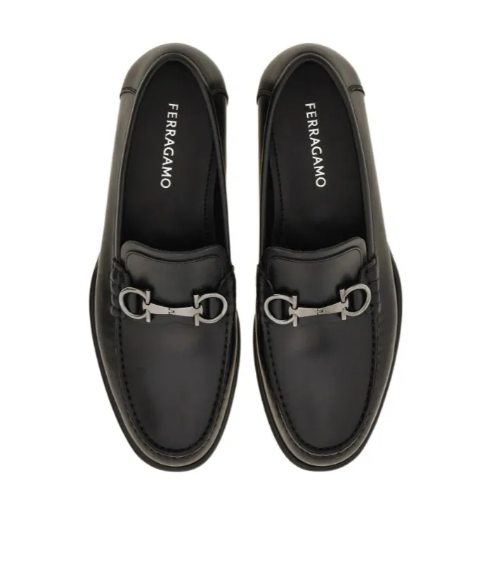 Gancini Buckle Slip-On Loafers