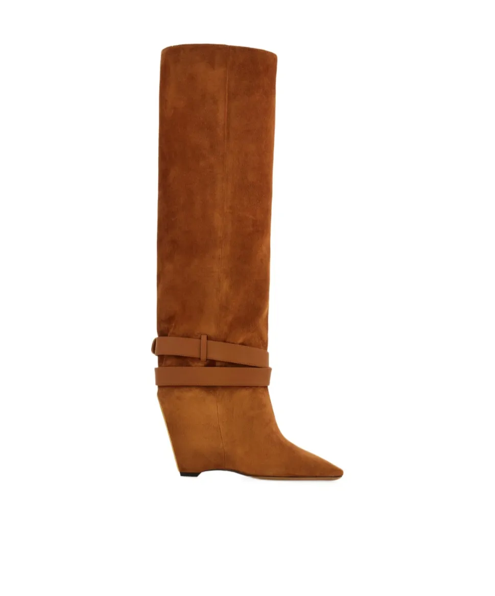 Knee-High Wedge Boot