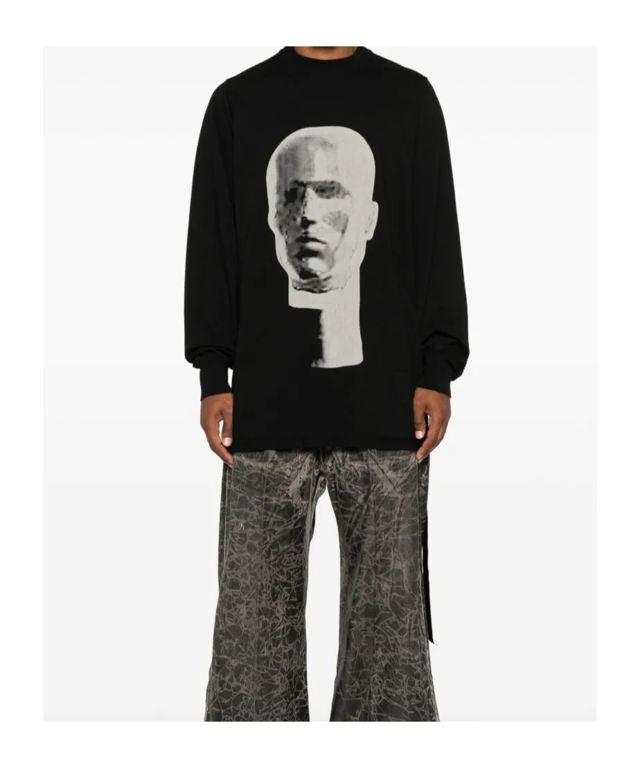 Graphic-Print Long-Sleeve Sweater