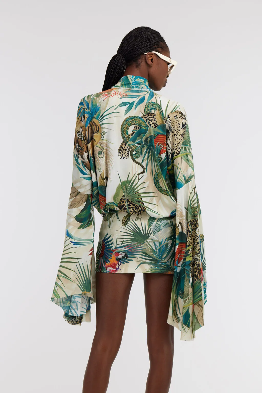 Jungle Print Viscose Blouse