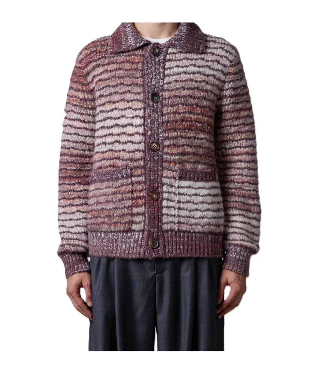 Gradient Button-Down Knitwear