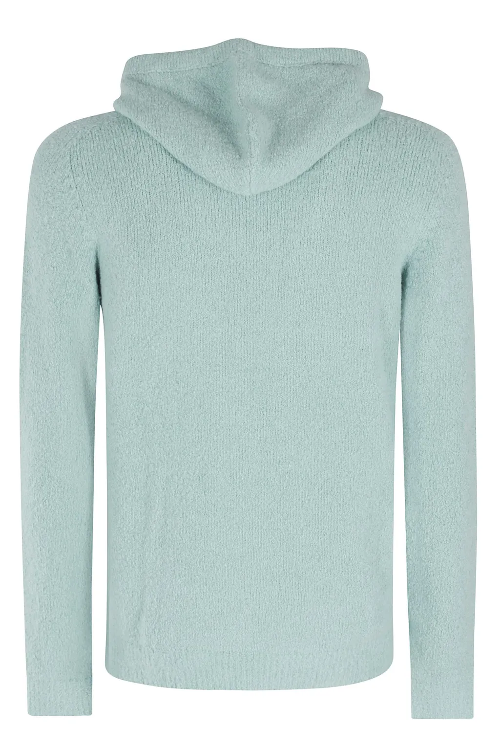 Long-Sleeved Knit Hoodie