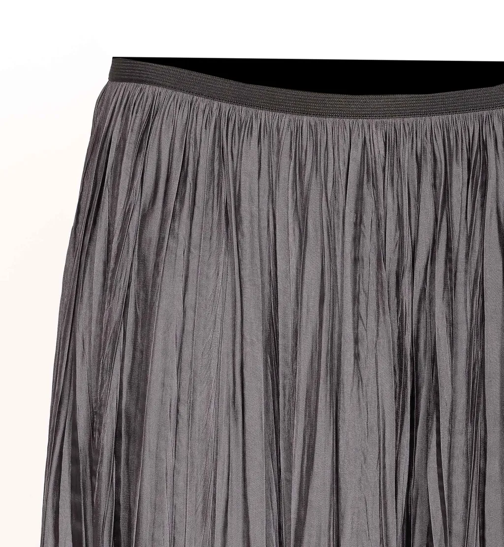 Pleated Midi Skirt