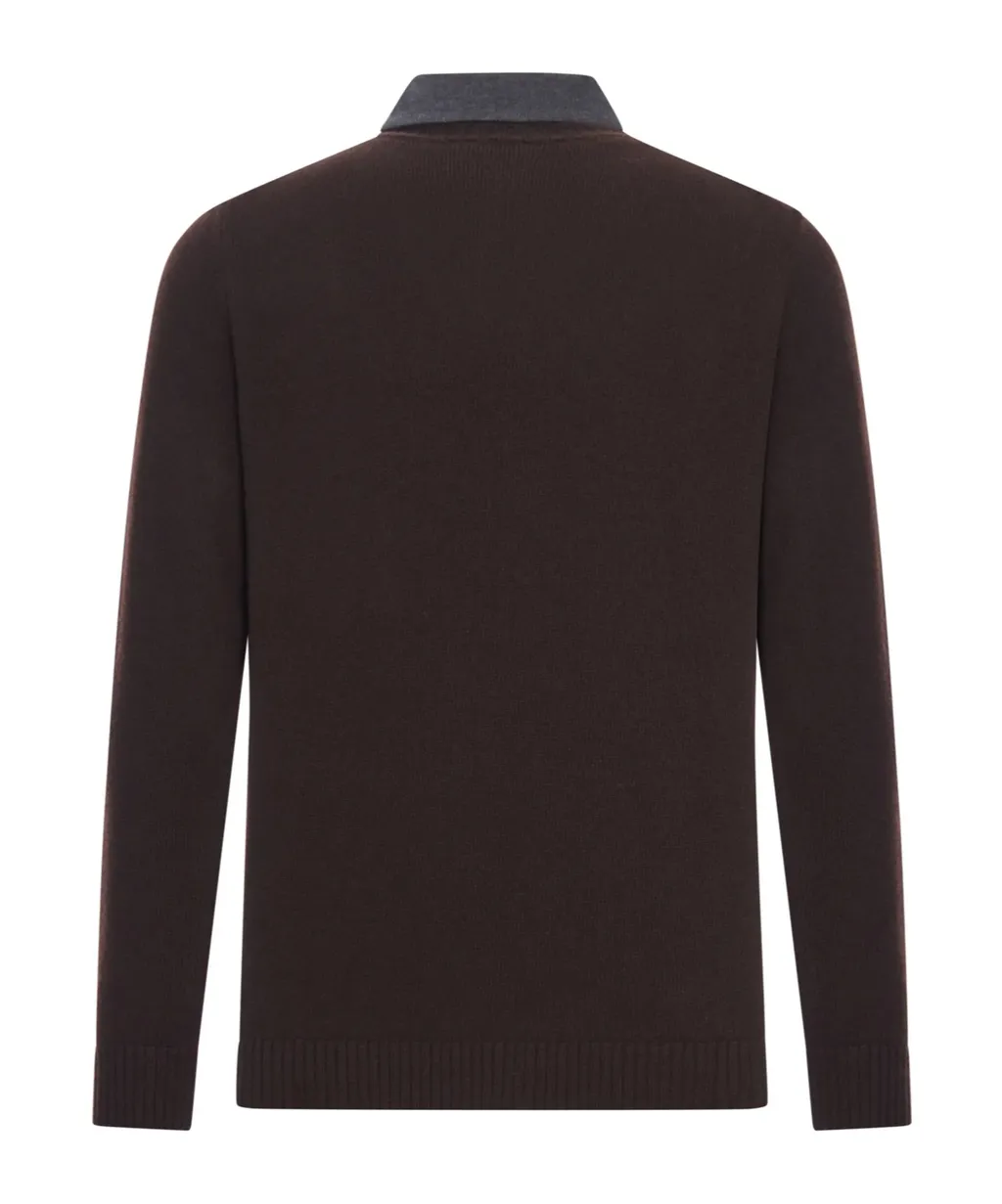 Cotton-Piquet Contrast-Collar Polo Shirt