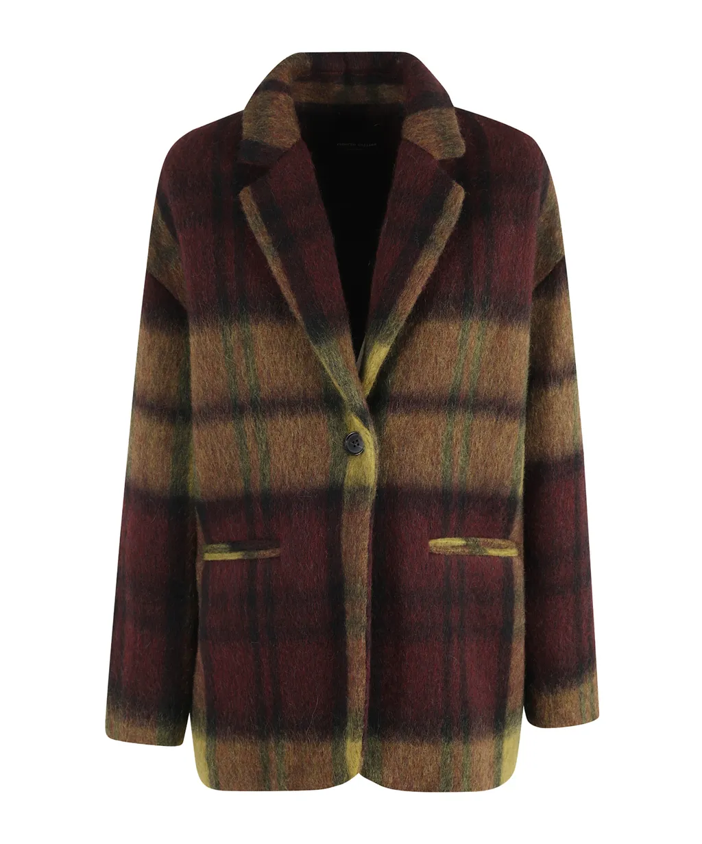 Check Button Casual Jacket