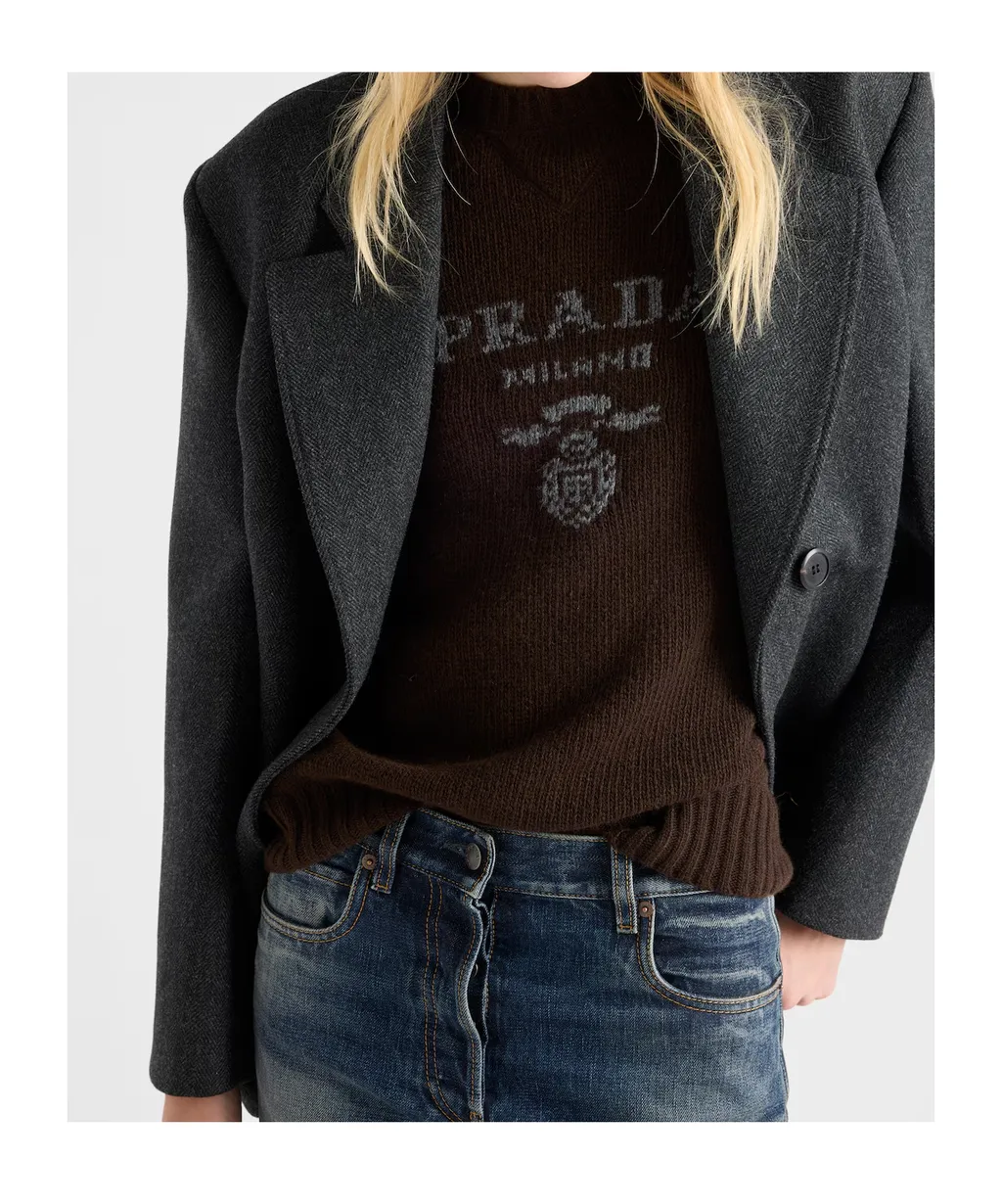 Logo Knitted Round Neck Jumper