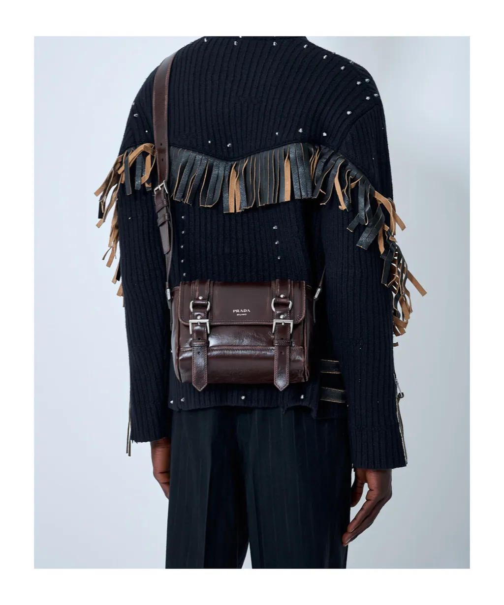 Leather Explore Crossbody Bag
