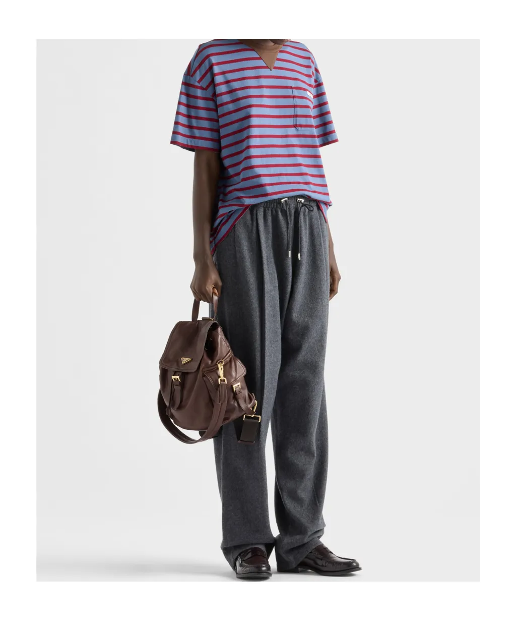Oversized Striped Jersey T-Shirt