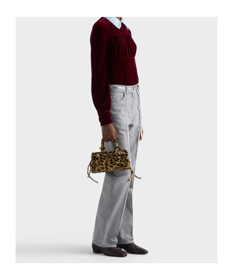 Bonnie Mini Printed Leather Handbag