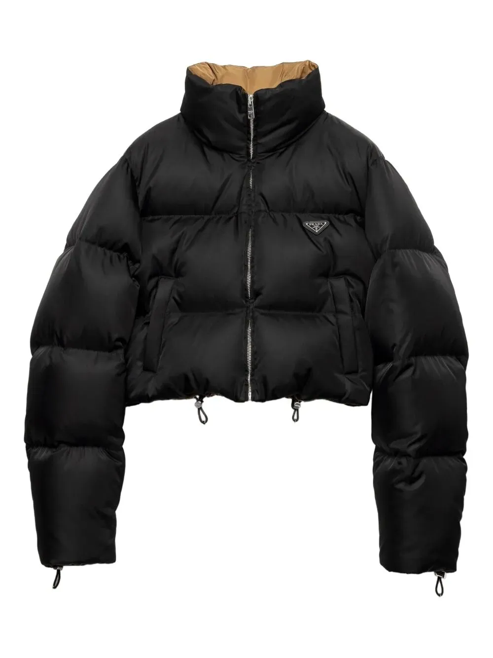 Cropped Re-Nylon Down Jacket