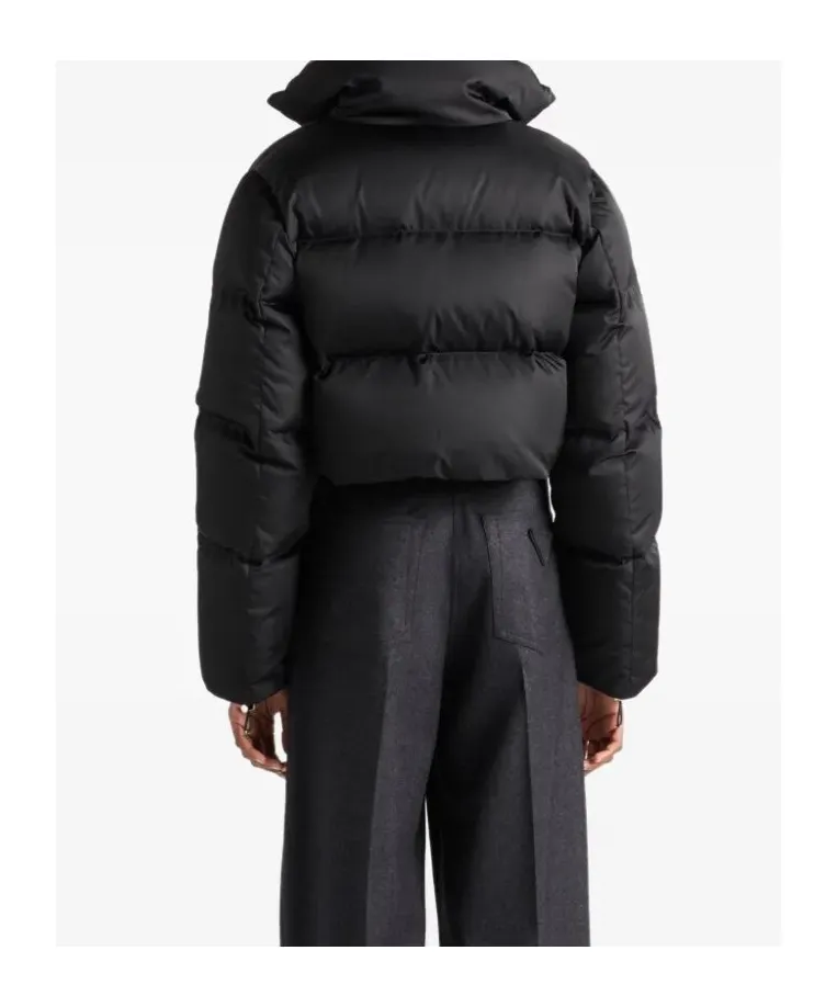 Cropped Re-Nylon Down Jacket