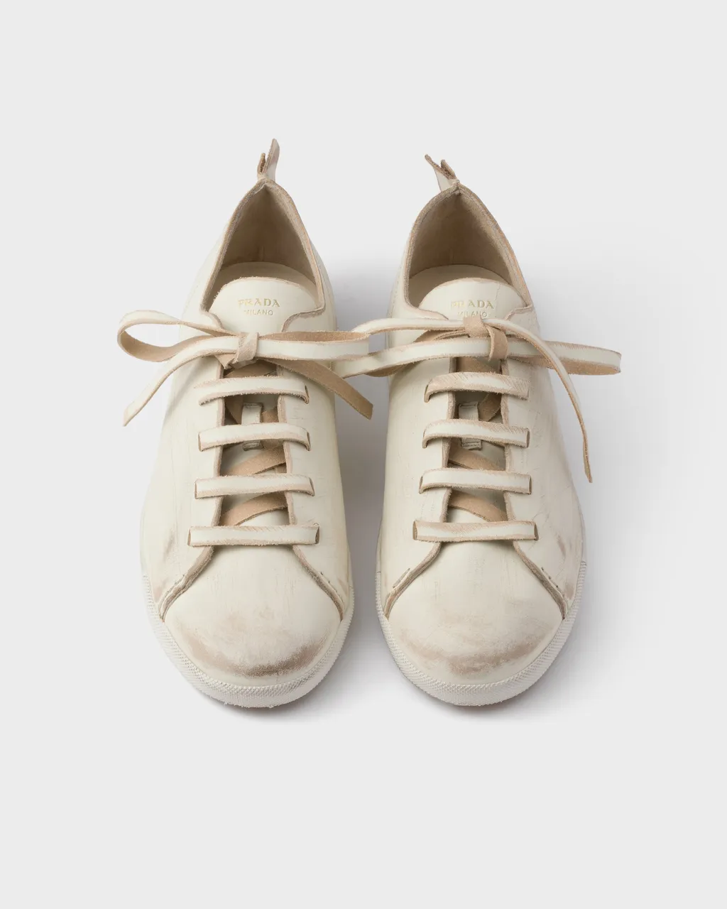 Round-Toe Lace-Up Sneakers