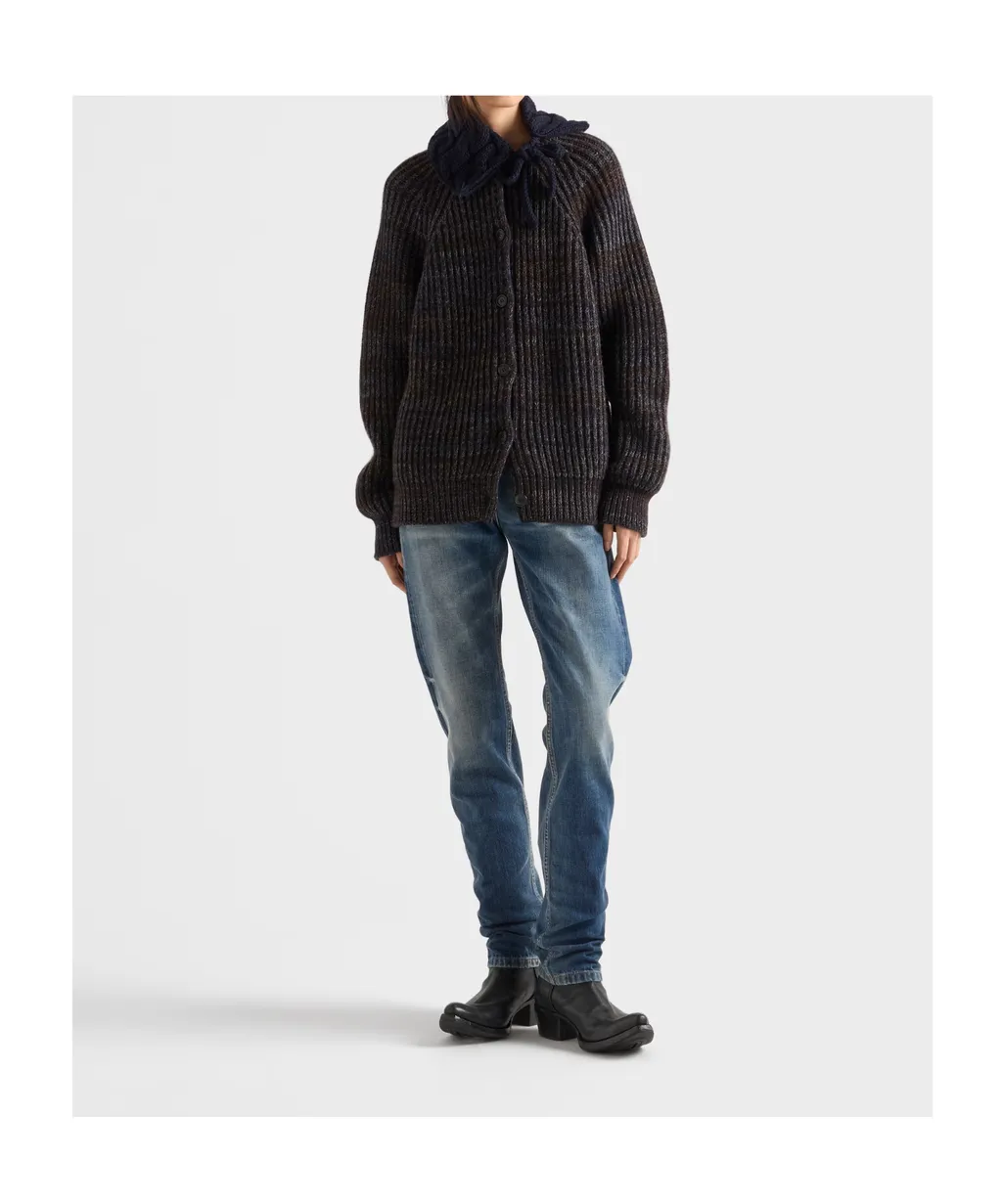 Mouliné Wool Cardigan