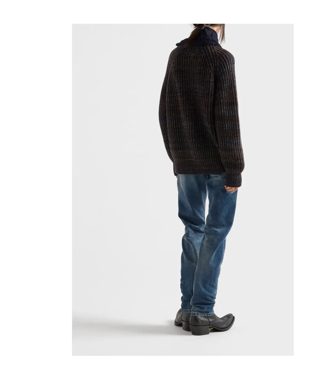 Mouliné Wool Cardigan