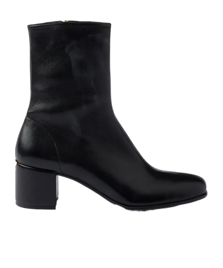 Stretch Nappa Leather Booties