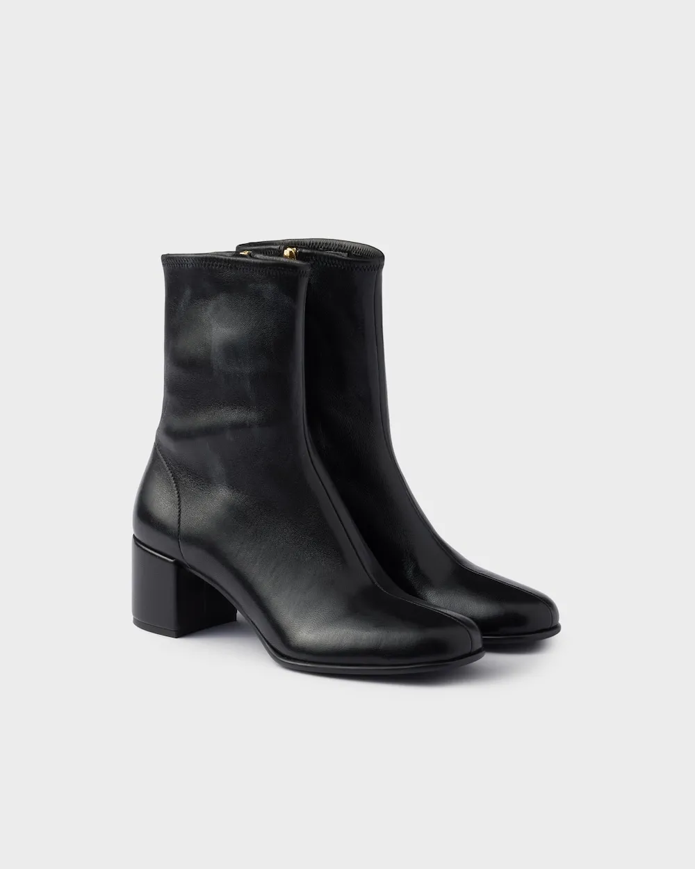 Stretch Nappa Leather Booties