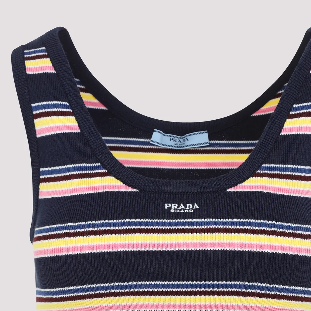 Striped Ribbed Tank Top