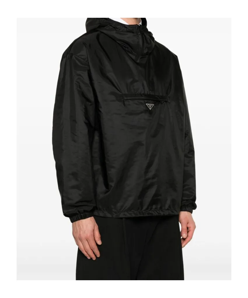Triangle-Logo Hooded Jacket