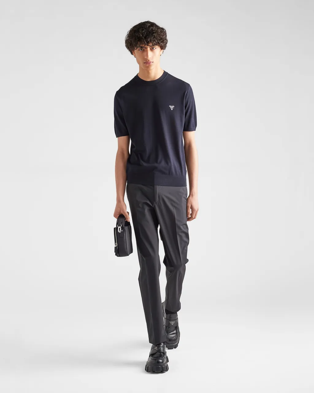 Logo Embroidered Crewneck T-Shirt