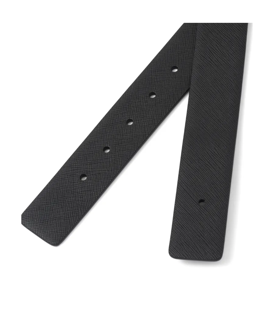 Saffiano Press-Stud Fastened Belt