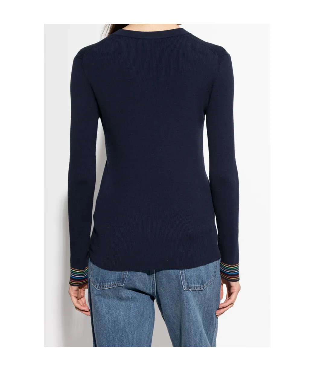 V-Neck Buttoned Jumper