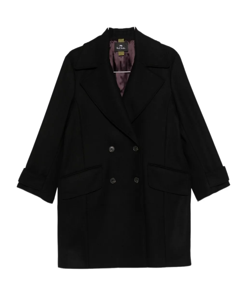 Double-Breasted Pocket Coat