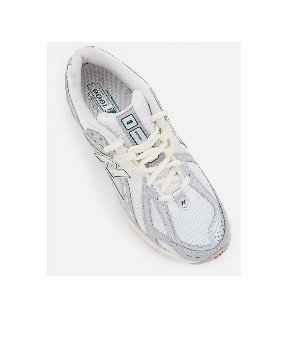1906R Round Toe Sneakers Silver Metallic
