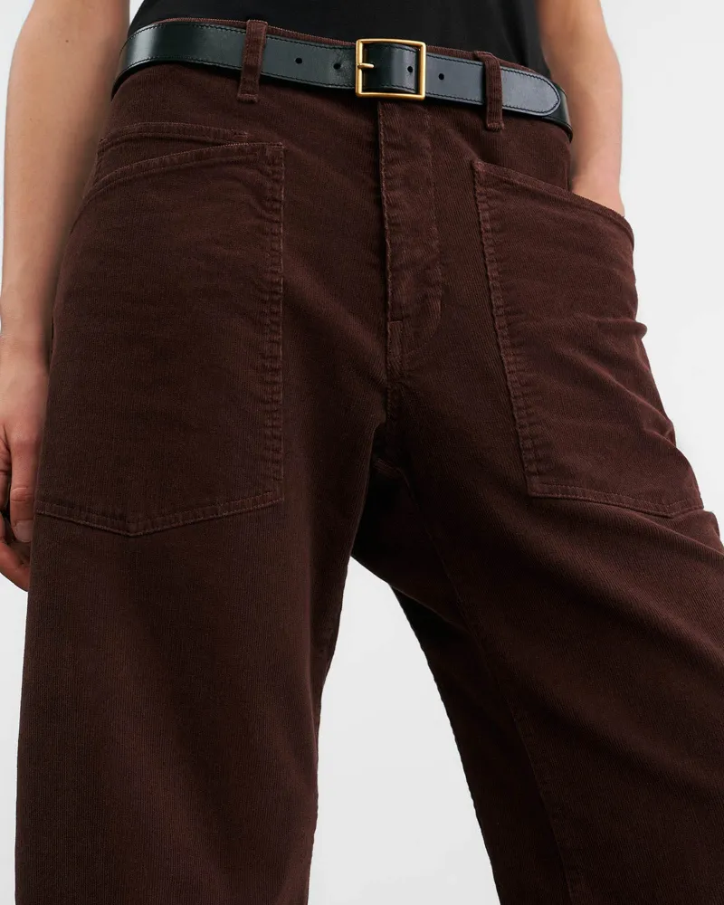 Shon Cotton-Blend Corduroy Tapered Pants